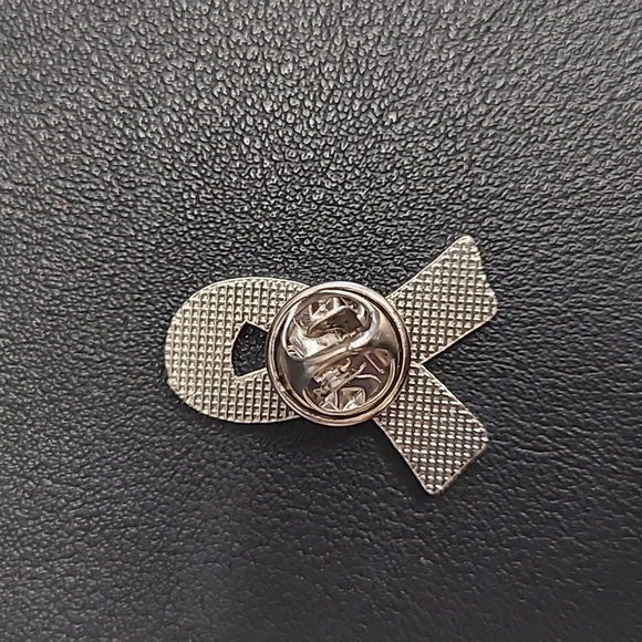 Pink Breast Cancer Ribbon Pin - Picture 2 of 2